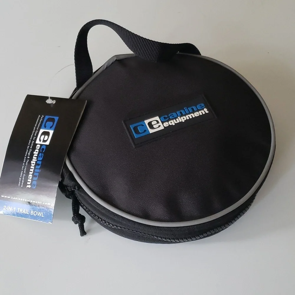Canine Equipment 2 in 1 Collapsible Trail Bowl